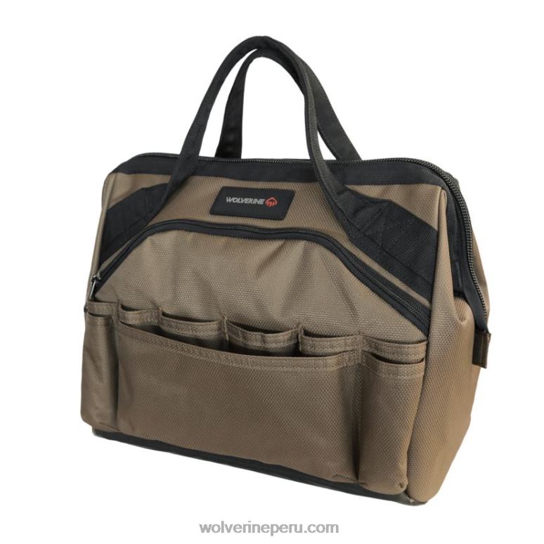 unisexo L24N236 Wolverine marrón Bolsa de herramientas de 15" con 29 bolsillos