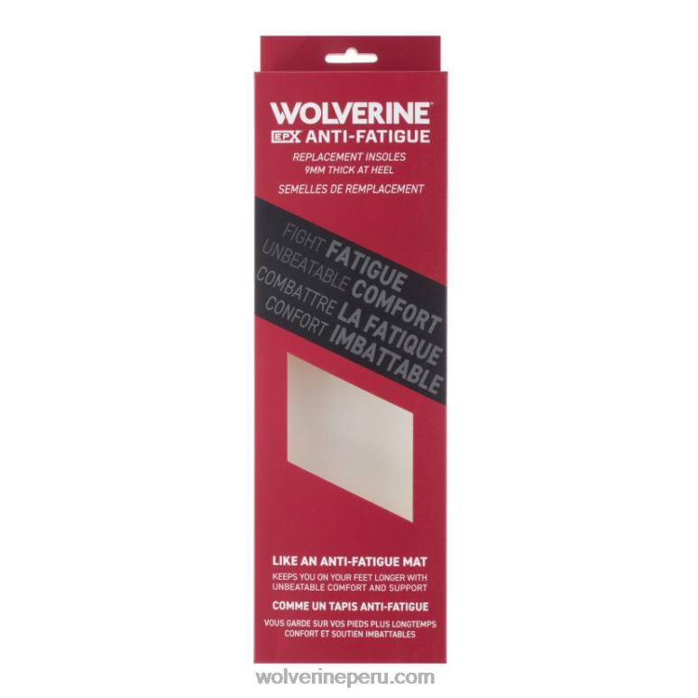 unisexo L24N286 Wolverine rojo Plantillas epx antifatiga 9mm