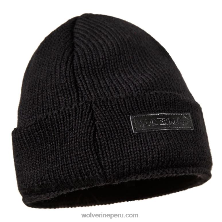 unisexo L24N239 Wolverine negro gorra de reloj de lana