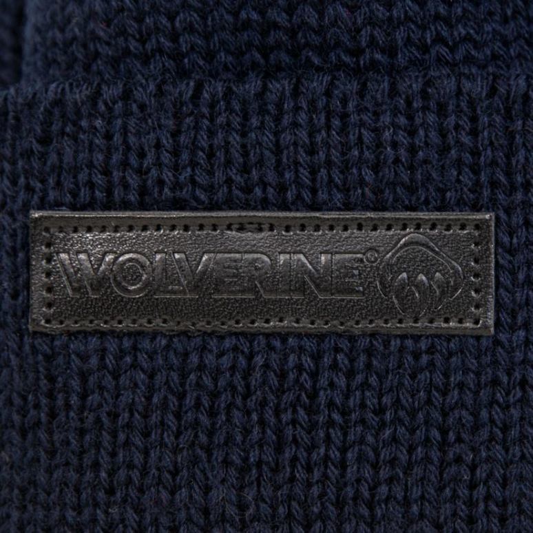 unisexo L24N240 Wolverine azul marino oscuro gorra de reloj de lana