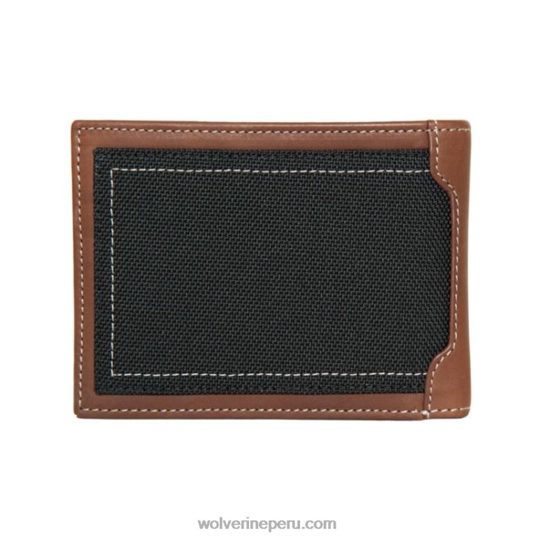 unisexo L24N249 Wolverine marrón cartera bifold raider con ala