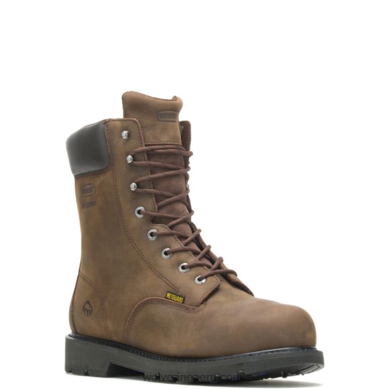 hombres L24N111 Wolverine marrón bota de trabajo impermeable con punta de acero 8 mckay