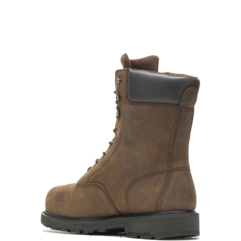 hombres L24N111 Wolverine marrón bota de trabajo impermeable con punta de acero 8 mckay