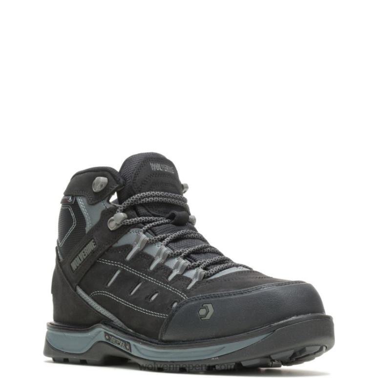 hombres L24N123 Wolverine Gris oscuro bota de trabajo impermeable carbonmax edge lx epx