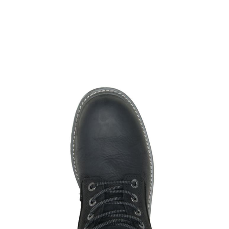 hombres L24N12 Wolverine negro Bota de trabajo Floorhand impermeable con punta de acero de 6