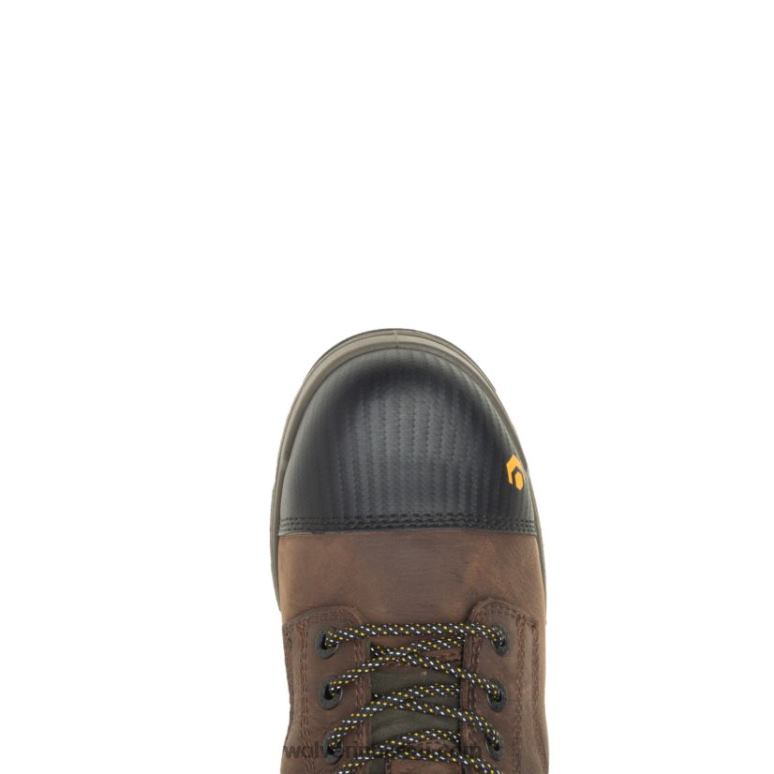 hombres L24N131 Wolverine marrón bota impermeable met-guard carbonmax 6