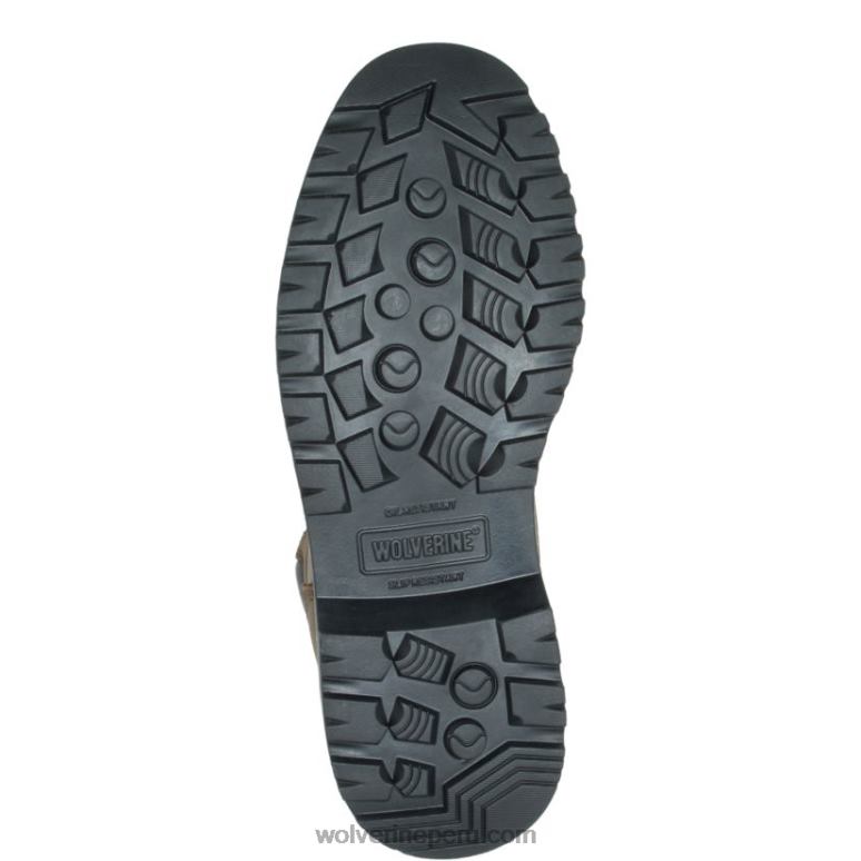 hombres L24N13 Wolverine marron oscuro Bota de trabajo Floorhand impermeable con punta de acero de 6