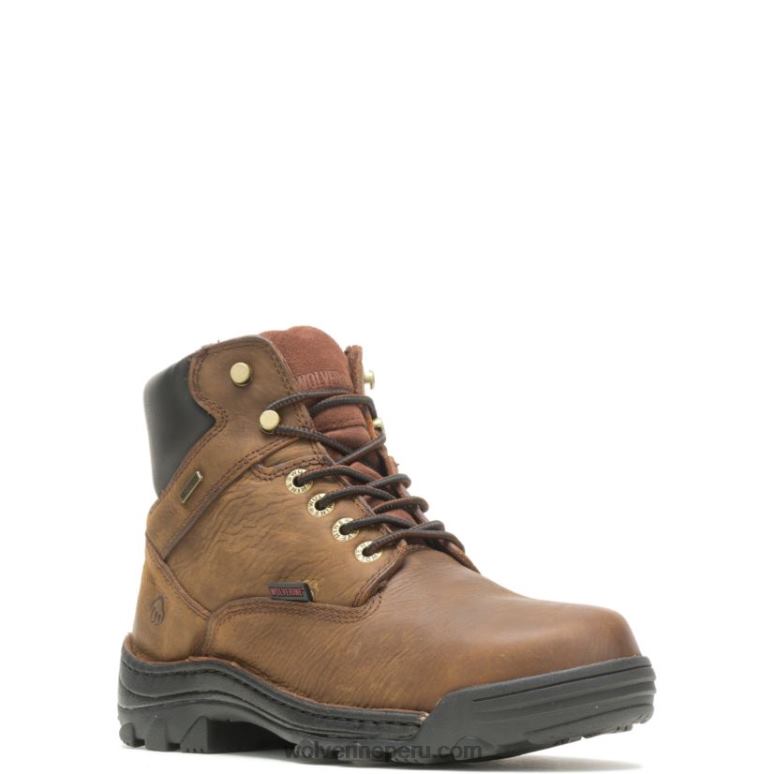 hombres L24N140 Wolverine marrón Bota de trabajo durbin impermeable de 6