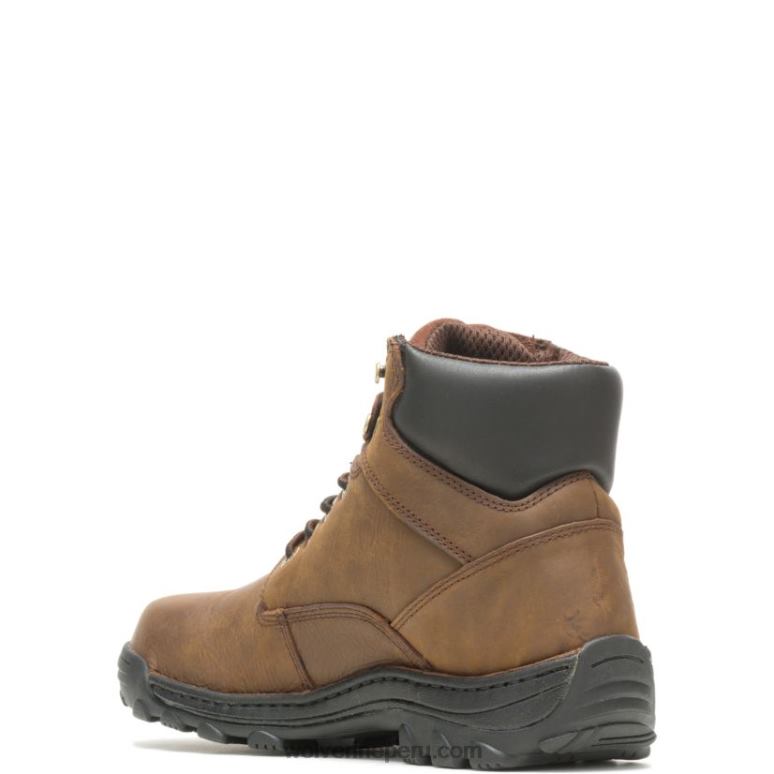 hombres L24N140 Wolverine marrón Bota de trabajo durbin impermeable de 6