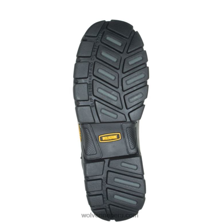 hombres L24N142 Wolverine negro Bota de trabajo de 6