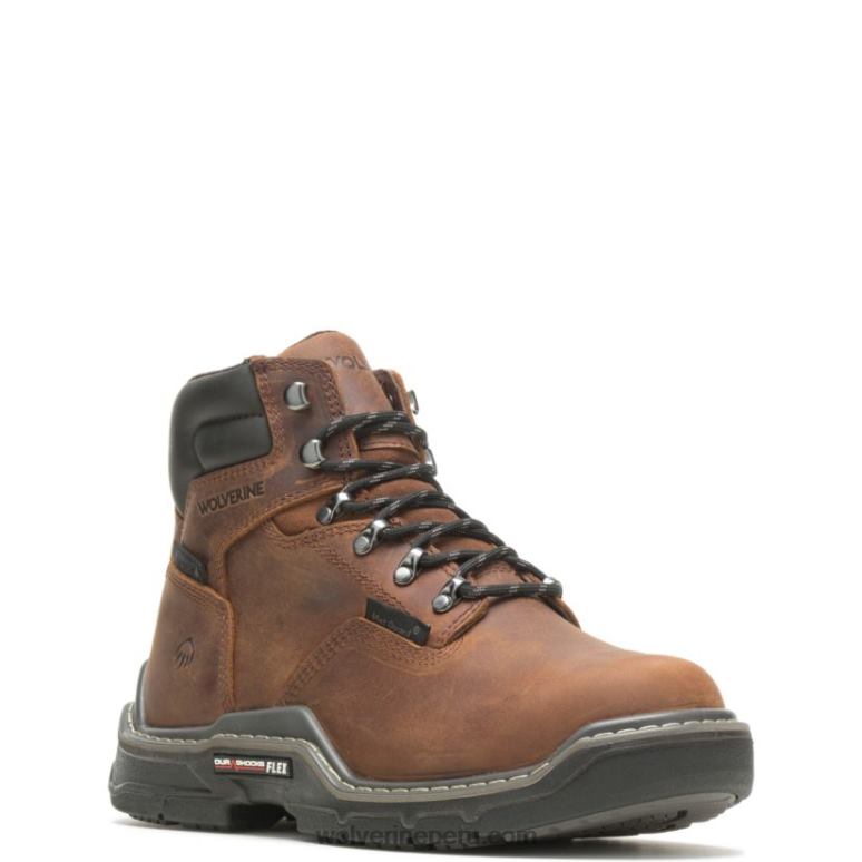 hombres L24N143 Wolverine maní bota de trabajo resistente al agua raider durashocks 6