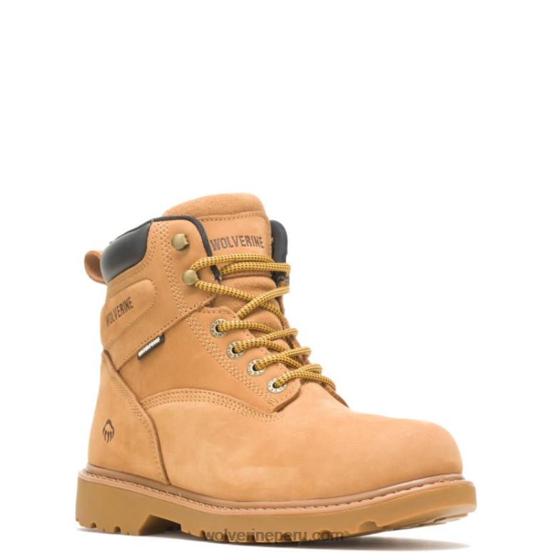 hombres L24N14 Wolverine trigo Bota de trabajo Floorhand impermeable con punta de acero de 6