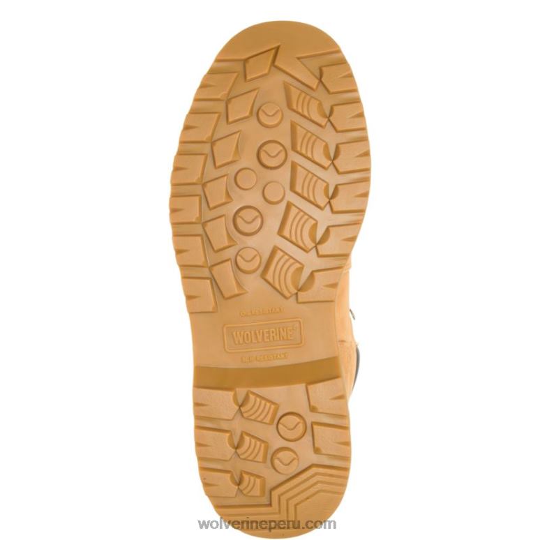 hombres L24N14 Wolverine trigo Bota de trabajo Floorhand impermeable con punta de acero de 6