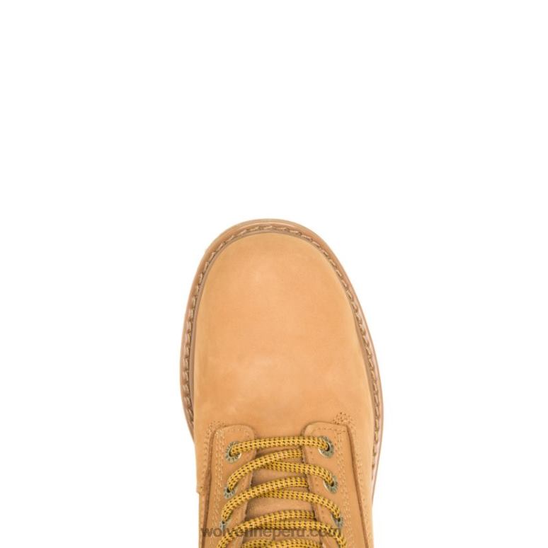 hombres L24N14 Wolverine trigo Bota de trabajo Floorhand impermeable con punta de acero de 6
