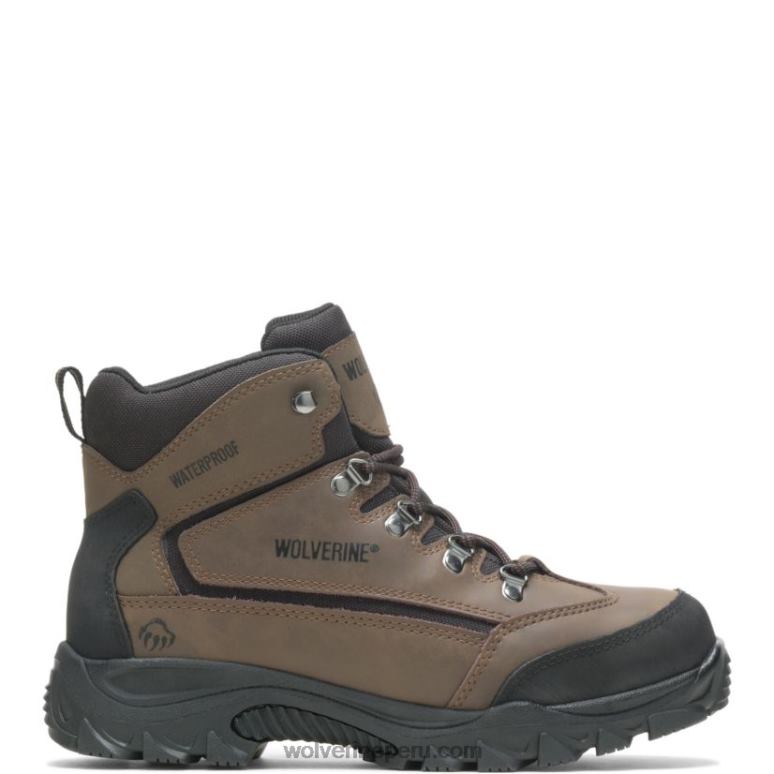 hombres L24N182 Wolverine marrón/negro bota de senderismo impermeable spencer