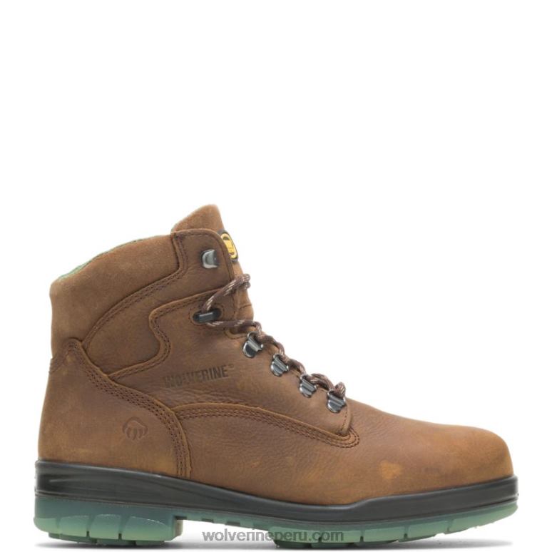 hombres L24N18 Wolverine marrón Bota de trabajo i-90 durashocks impermeable con punta de acero aislada de 6"