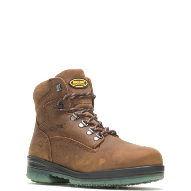 hombres L24N18 Wolverine marrón Bota de trabajo i-90 durashocks impermeable con punta de acero aislada de 6
