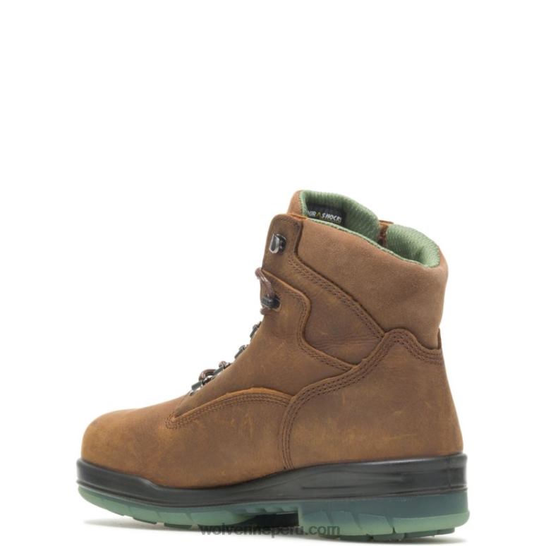 hombres L24N18 Wolverine marrón Bota de trabajo i-90 durashocks impermeable con punta de acero aislada de 6