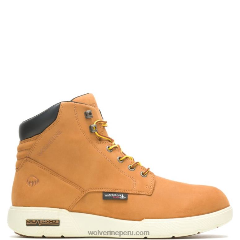 hombres L24N191 Wolverine trigo bota impermeable durashocks kickstart de 6"