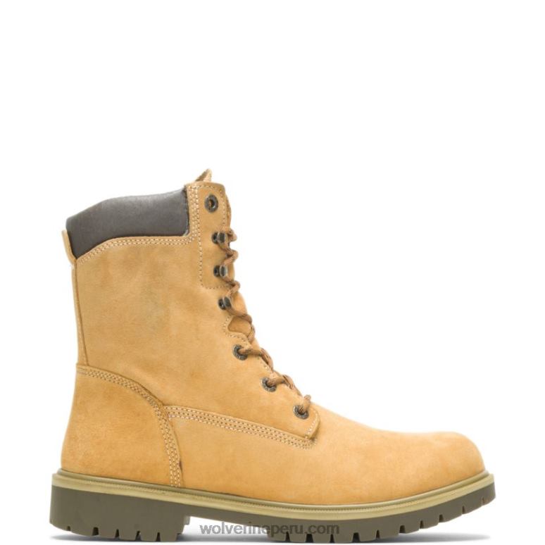 hombres L24N213 Wolverine oro Bota de trabajo aislada impermeable dorada de 8"