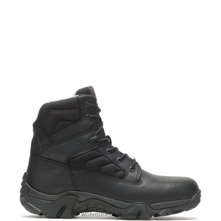 hombres L24N215 Wolverine negro Bota táctica impermeable Wilderness de 6"