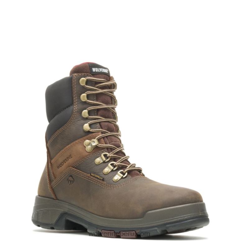 hombres L24N33 Wolverine marron oscuro bota de trabajo cabor epx impermeable con punta de material compuesto de 8