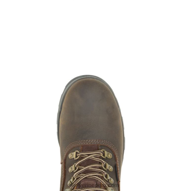 hombres L24N33 Wolverine marron oscuro bota de trabajo cabor epx impermeable con punta de material compuesto de 8