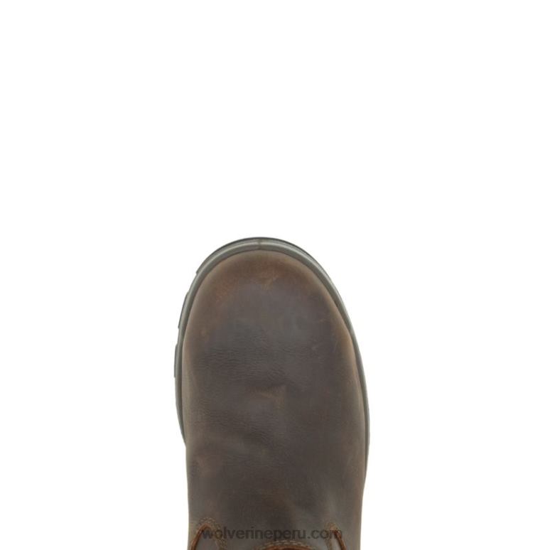 hombres L24N40 Wolverine marron oscuro cabor epx impermeable composite toe wellington