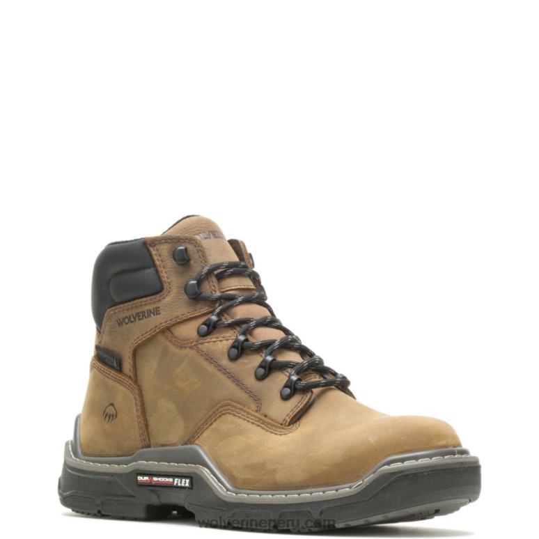 hombres L24N45 Wolverine marrón bota de trabajo raider durashocks impermeable 6