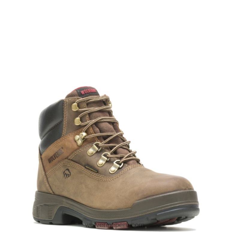 hombres L24N49 Wolverine marron oscuro bota cabor epx impermeable con punta de material compuesto de 6