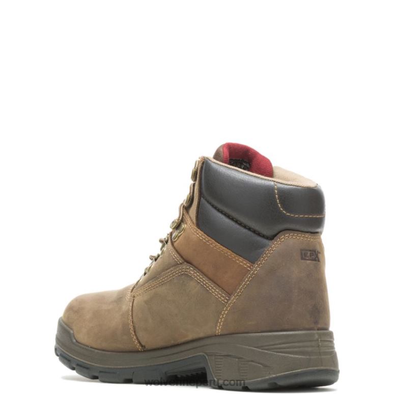 hombres L24N49 Wolverine marron oscuro bota cabor epx impermeable con punta de material compuesto de 6