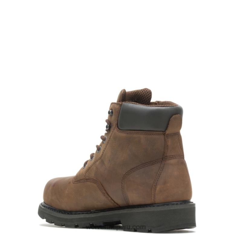 hombres L24N50 Wolverine marrón bota de trabajo impermeable con punta de acero 6 mckay