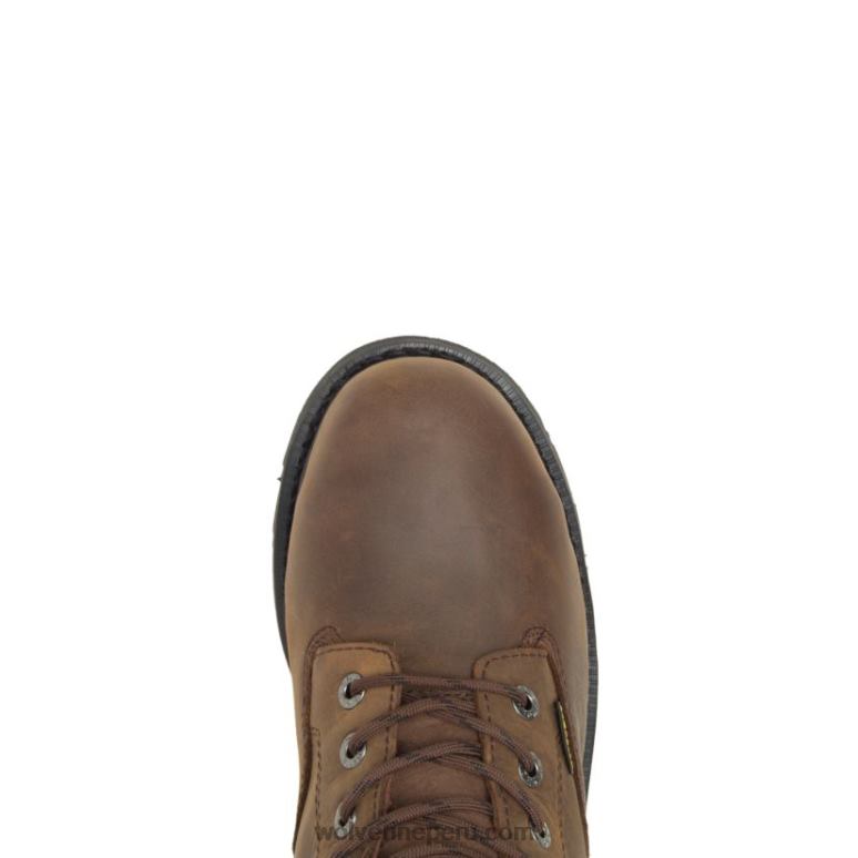 hombres L24N50 Wolverine marrón bota de trabajo impermeable con punta de acero 6 mckay