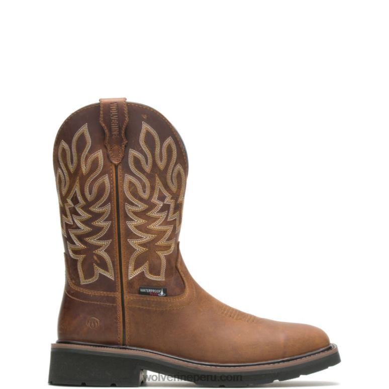 hombres L24N71 Wolverine conker botas de agua impermeables con puntera de acero rancher