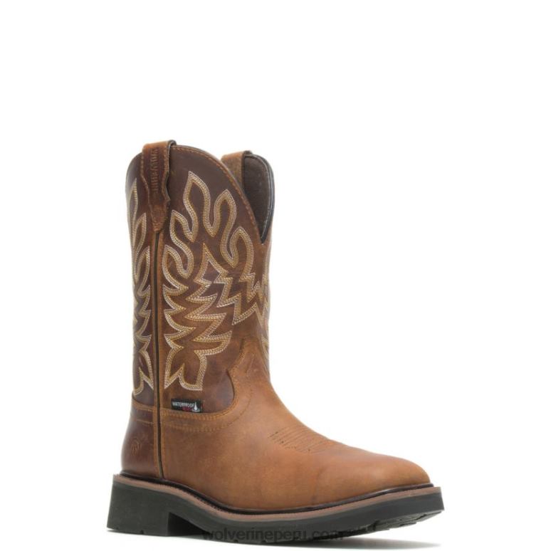 hombres L24N71 Wolverine conker botas de agua impermeables con puntera de acero rancher