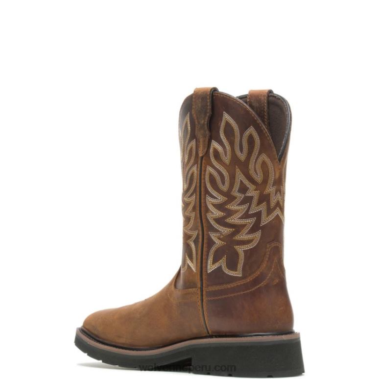 hombres L24N71 Wolverine conker botas de agua impermeables con puntera de acero rancher