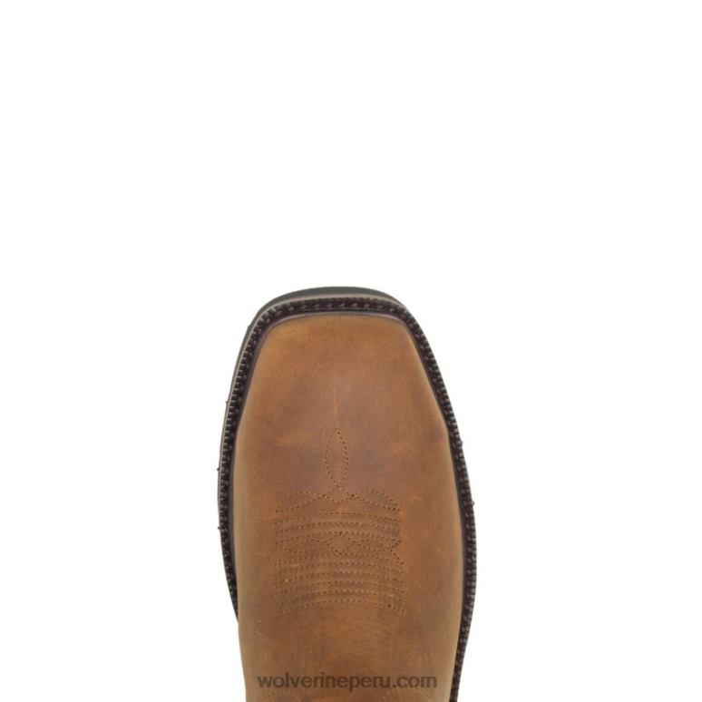 hombres L24N71 Wolverine conker botas de agua impermeables con puntera de acero rancher