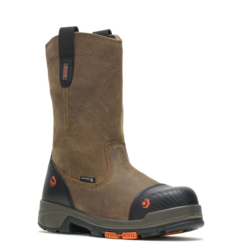 hombres L24N82 Wolverine marrón pala lx impermeable carbonmax 10
