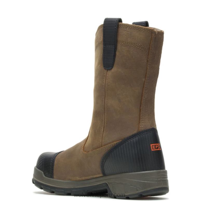 hombres L24N82 Wolverine marrón pala lx impermeable carbonmax 10