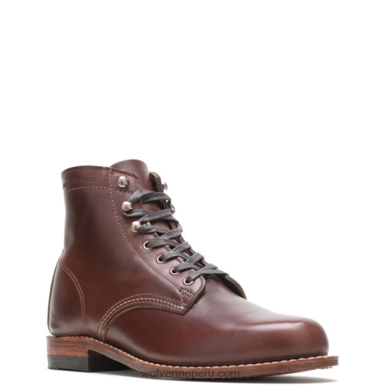 hombres L24N194 Wolverine marrón Bota original de 1000 millas con punta lisa