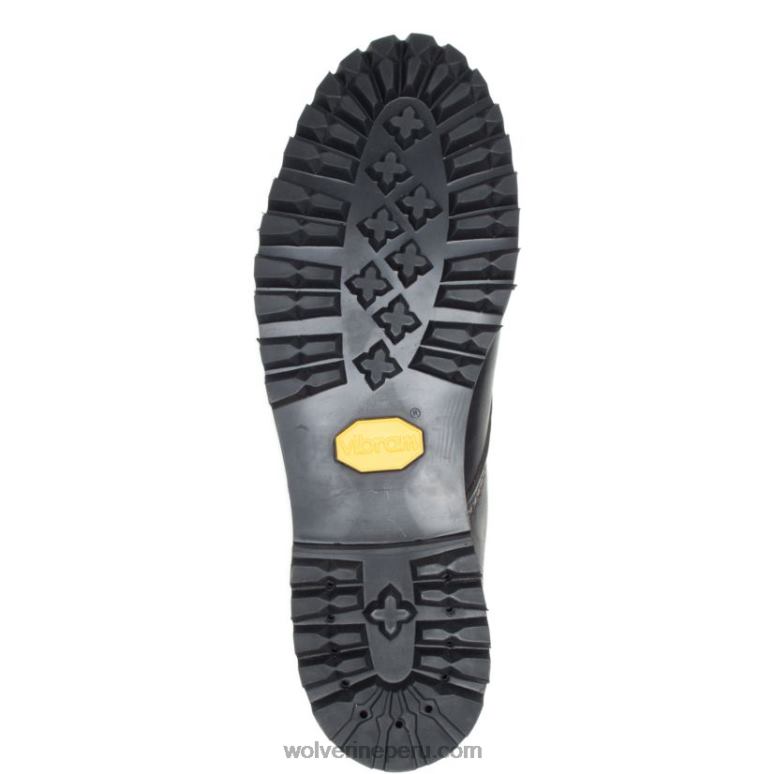 hombres L24N199 Wolverine negro Bota robusta de punta plana de 1000 millas