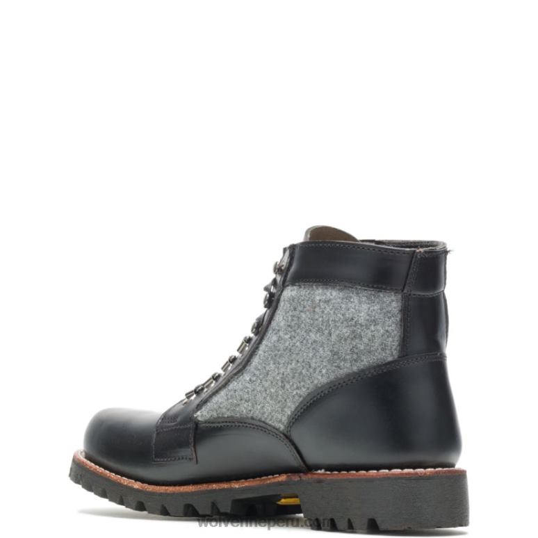 hombres L24N223 Wolverine Gris oscuro bota robusta faribault x 1000 mile con punta lisa