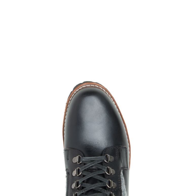 hombres L24N223 Wolverine Gris oscuro bota robusta faribault x 1000 mile con punta lisa