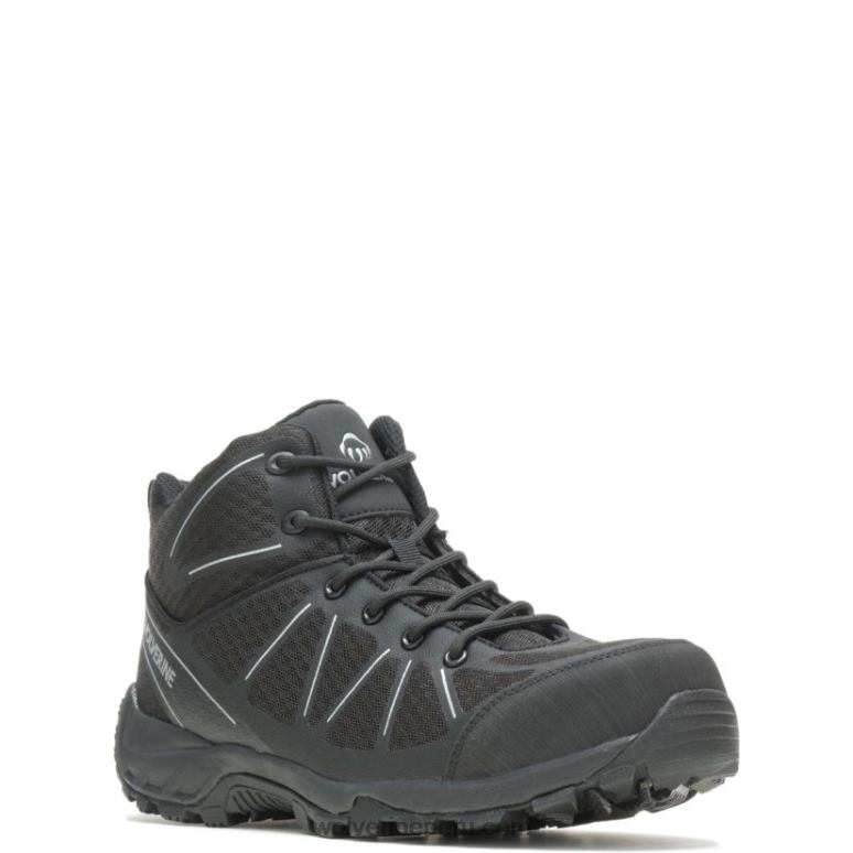hombres L24N104 Wolverine negro bota de trabajo amherst ii carbonmax