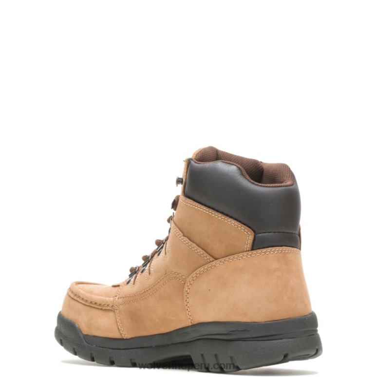 hombres L24N127 Wolverine marrón Bota de trabajo Potomac English Moc con punta de acero de 6