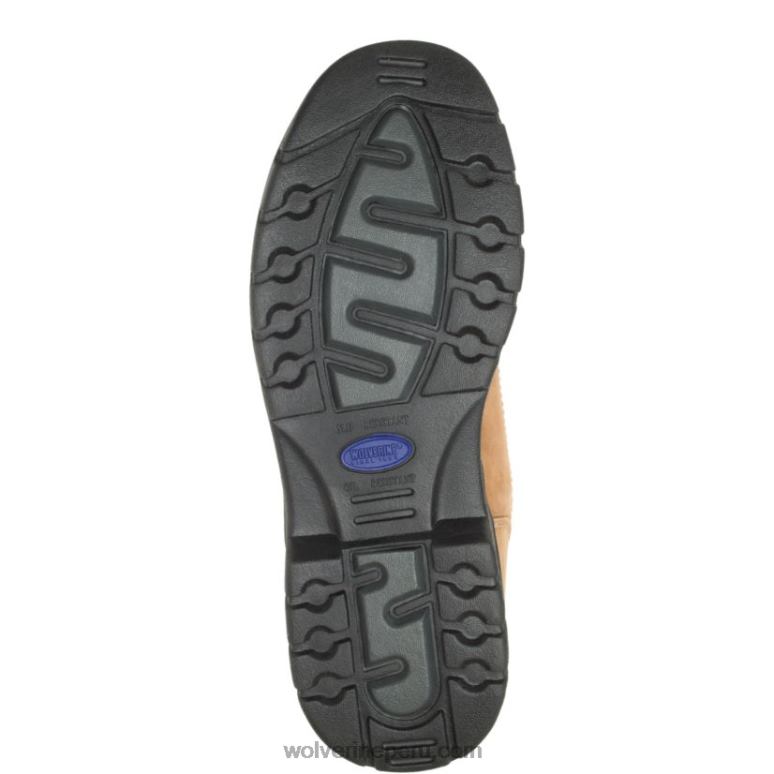 hombres L24N127 Wolverine marrón Bota de trabajo Potomac English Moc con punta de acero de 6
