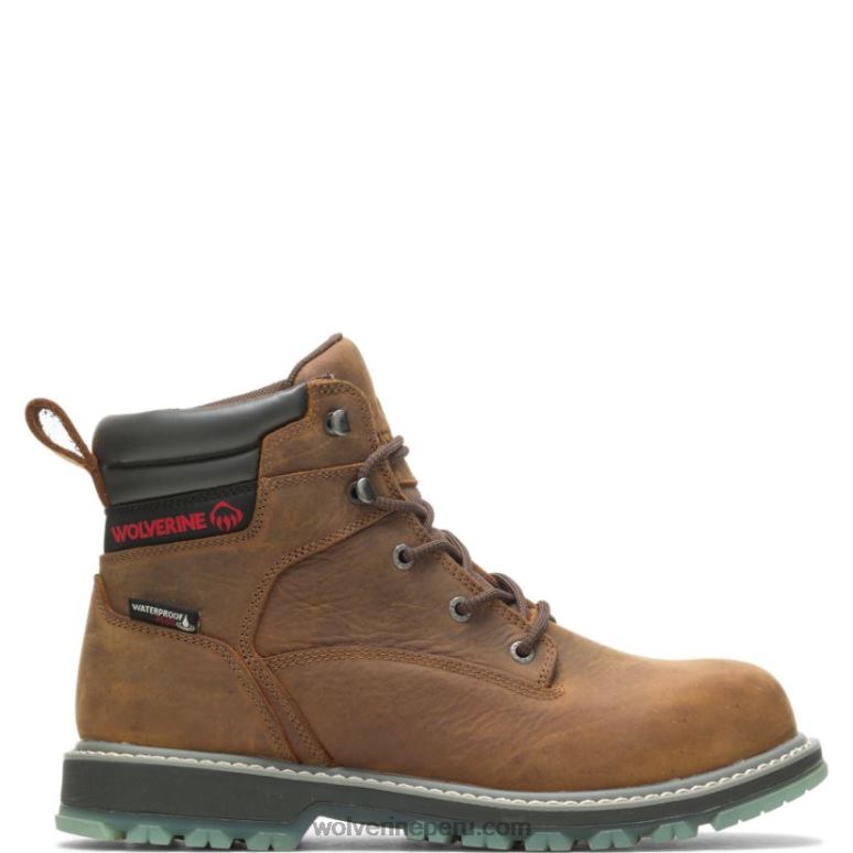 hombres L24N158 Wolverine sudán marrón bota de trabajo floorhand lx 6"