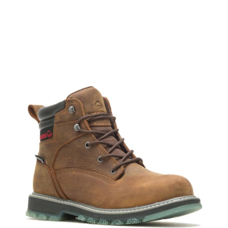 hombres L24N158 Wolverine sudán marrón bota de trabajo floorhand lx 6