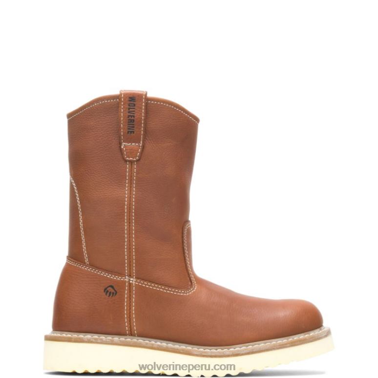 hombres L24N165 Wolverine marrón Bota de trabajo Wellington de 10"