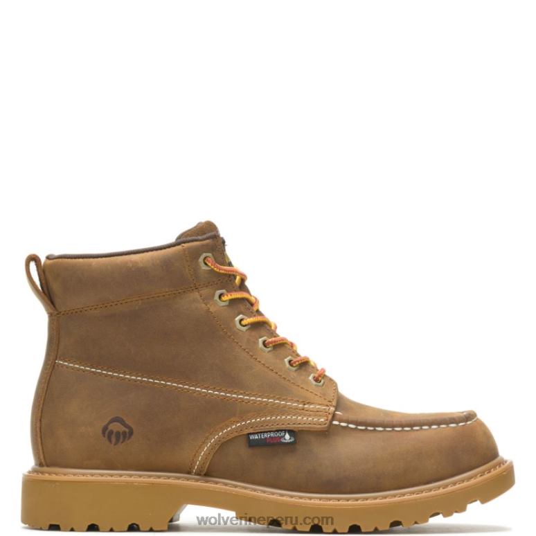 hombres L24N171 Wolverine broncearse Bota de trabajo Floorhand Moc Toe 6
